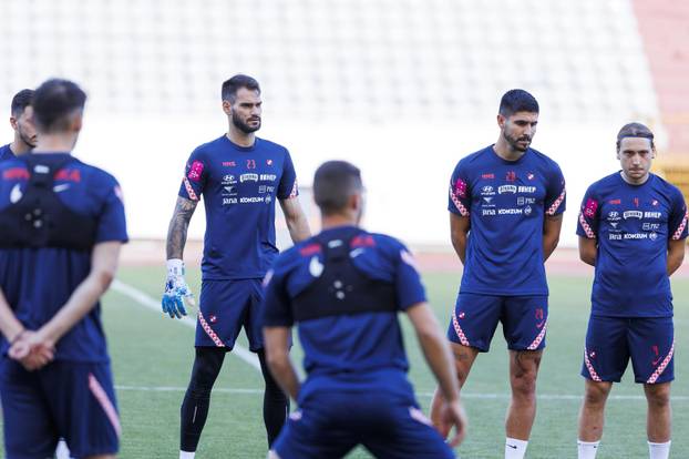 Split: Trening hrvatske nogometne reprezentacije na Poljudu