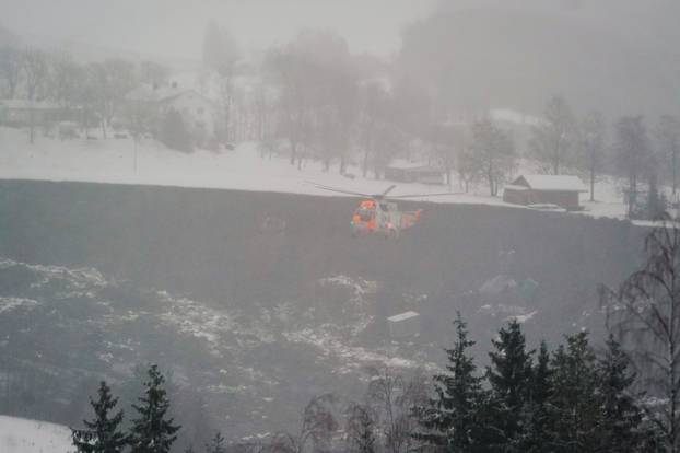 Landslide in Ask village, Norway