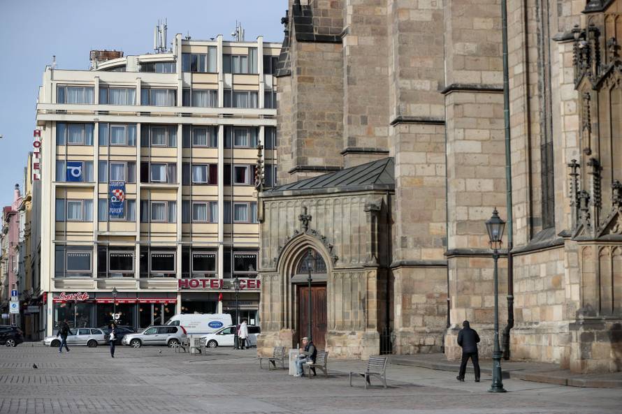 NavijaÄi Dinama u centru Plzena uoÄi utakmice UEFA Europa lige protiv Viktorie Plzen