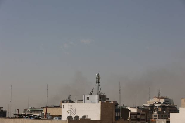 Aftermath of strike in Tehran