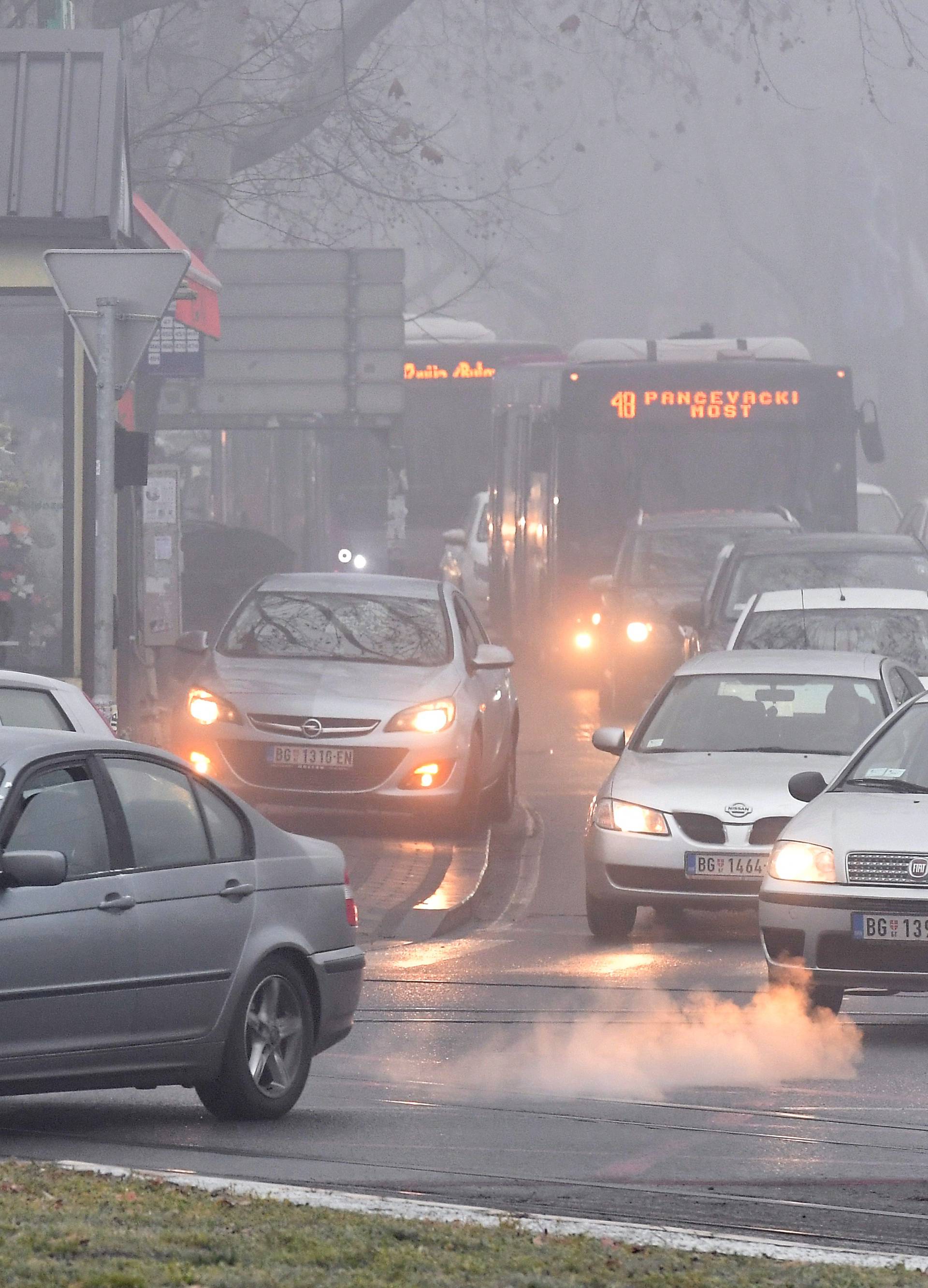 Magla i zagađen zrak u Beogradu