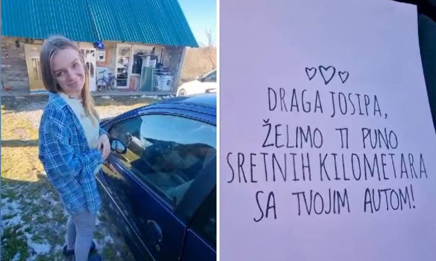 Klupko dobrote u Hotnji: Josipi anonimni mladić poklonio auto