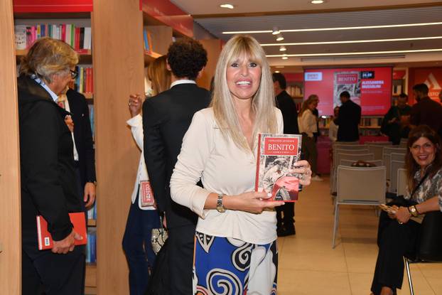 Rome, Mondadori Bookstore Presentation of Alessandra Mussolini's book "Benito, The Roses and the Thorns"
