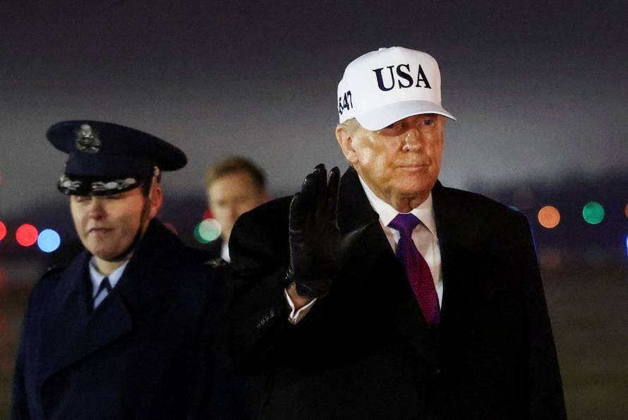 U.S. President Trump at Joint Base Andrews