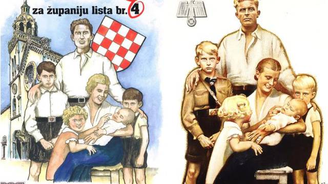 Korčulanski HSP u kampanji iskoristio Goebbelsov plakat