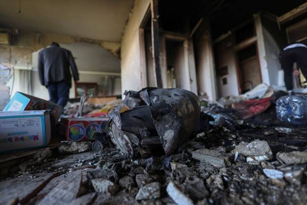 Aftermath of an Israeli strike in Beirut