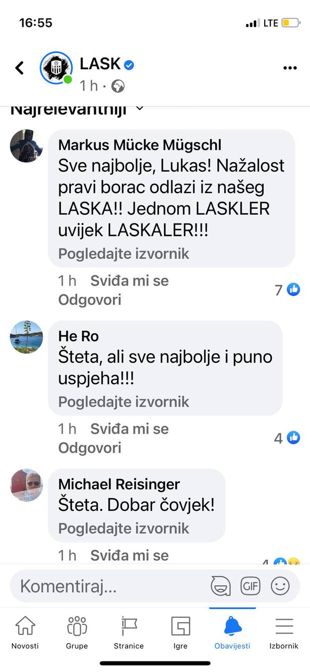 Poruke Lukasu Grgicu
