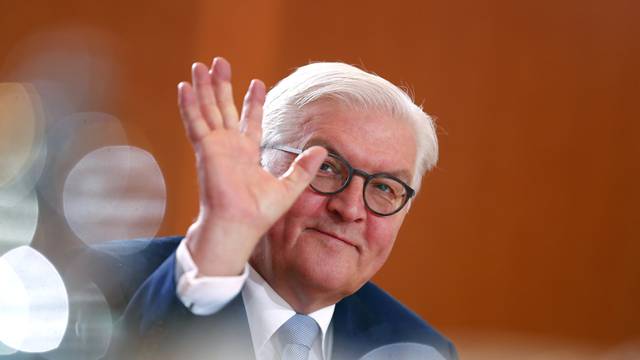 German Foreign Minister Frank Walter Steinmeier attends the weekly cabinet meeting in Berlin