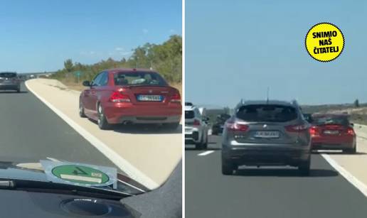 VIDEO Suluda vožnja Talijana u BMW-u po A1! Svi voze u gužvi, a ovaj biser juri po zaustavnoj