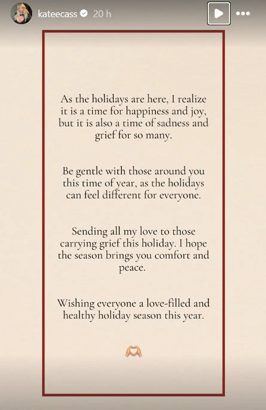 Liamova djevojka: Shvatila sam da je Božić vrijeme tuge i žalosti