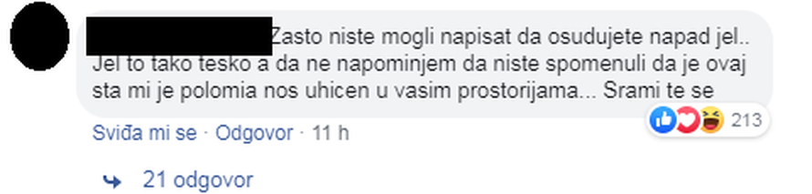 Slomljeni nos vatrogasca (26) ipak je teška tjelesna ozljeda