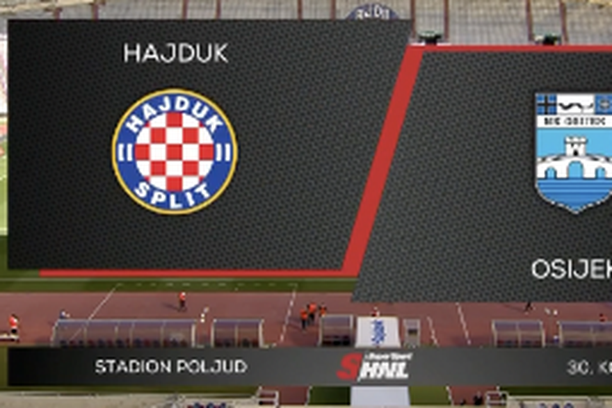 HNK Hajduk Split vs NK Osijek 1:2