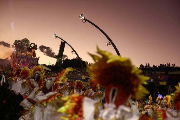 Carnival parade in Sao Paulo