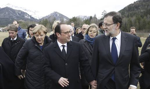 Merkel, Hollande i Rajoy stigli na mjesto pada Airbusa 320