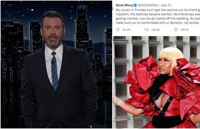 Fanovi Nicki Minaj sad su protiv cijepljenja, a Jimmy Kimmel želi intervju zbog 'oteknutih testisa'