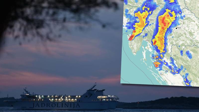 Nevrijeme stiže u Hrvatsku, narančasti alarm za Kvarner