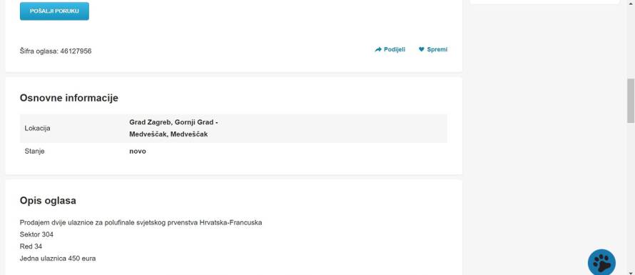 Želite na polufinale? Ogromna navala na karte za Francusku, ulaznice prodaju i po 500 eura!