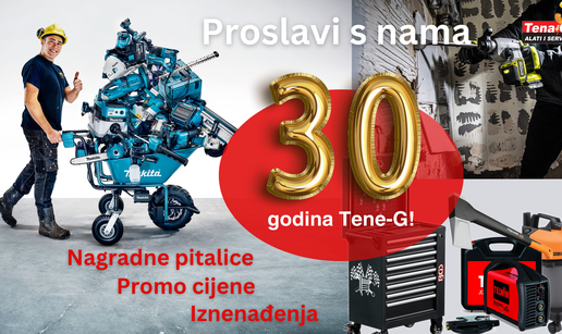 TENA-G slavi 30. rođendan uz ekskluzivne popuste i poklone top brendova alata!