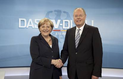 Steinbrück tijesno pobijedio Angelu Merkel u sučeljavanju
