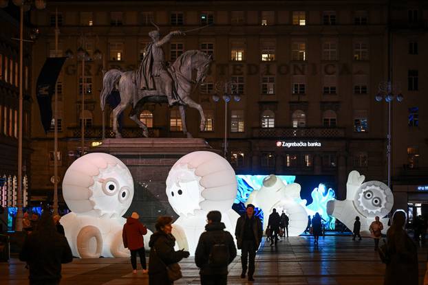 Pripreme za Festival svjetla u Zagrebu
