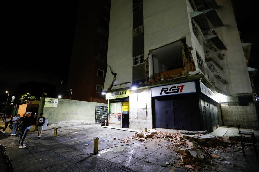 Aftermath of an earthquake in Caracas