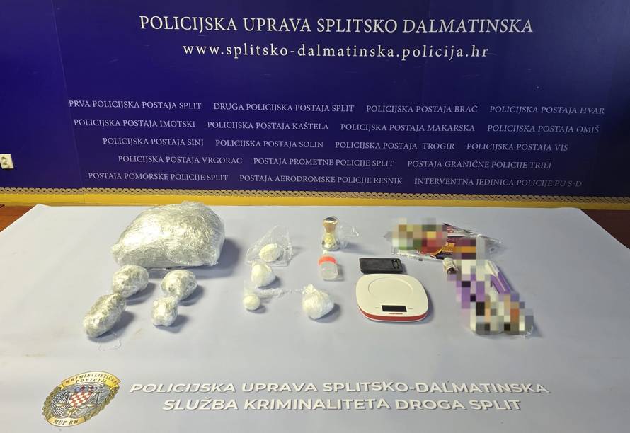 Splitska policija kod muškarca pronašla veću količinu droge: Kokain, speed, konoplja...