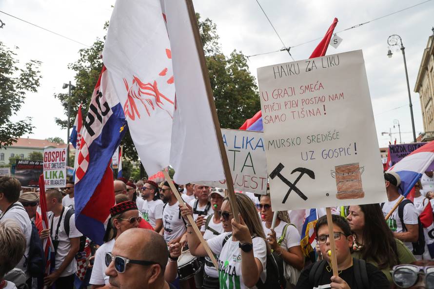 Veliki prosvjed u Zagrebu zbog zagađenja i opasnog otpada u Lici