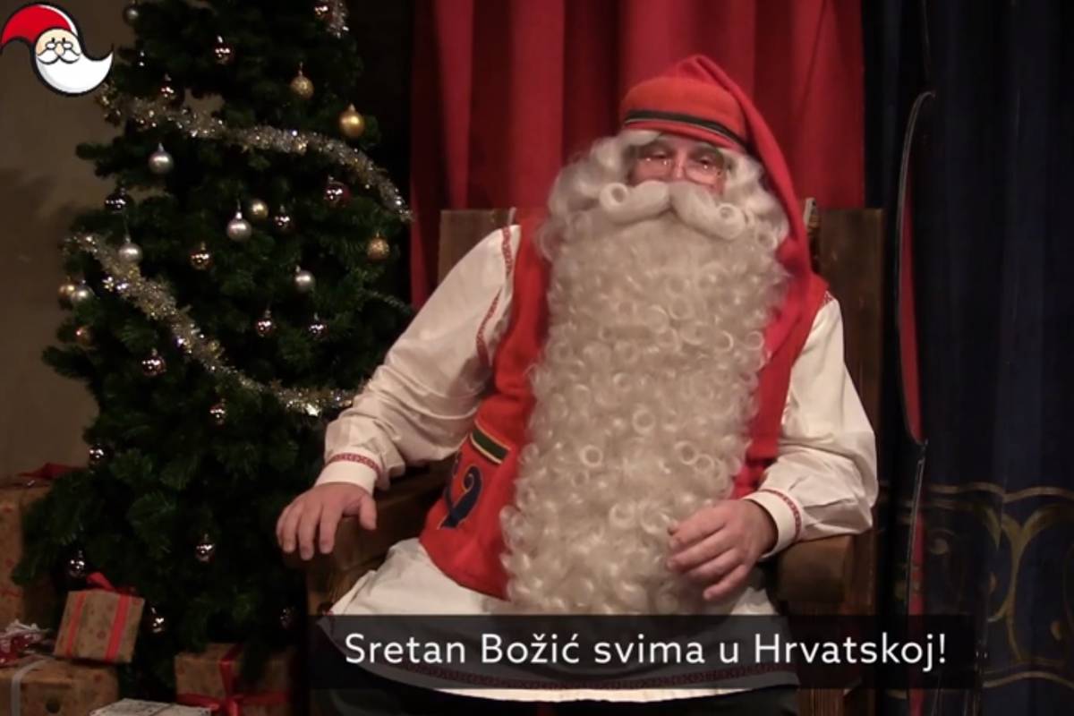 Video iz Finske: Djed Božićnjak snimio čestitku za Hrvatsku