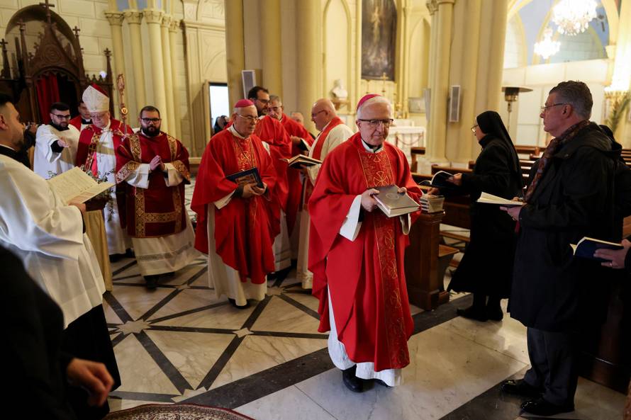 Cancellation of the traditional Palm Sunday procession from the Mount of Olives to Jerusalem, amid restrictions on gathering in large groups and the U.S.-Israel conflict with Iran