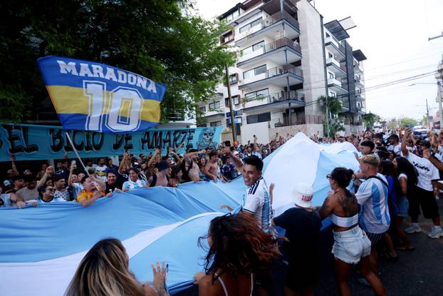 FIFA World Cup 2026 - Final - Spain v Argentina - Argentina fans gather in Playa del Carmen
