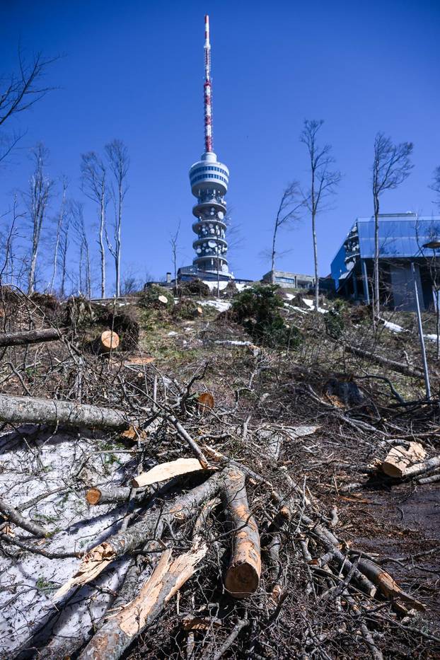 Zagreb: Posljedice olujnog nevremena na Sljemenu