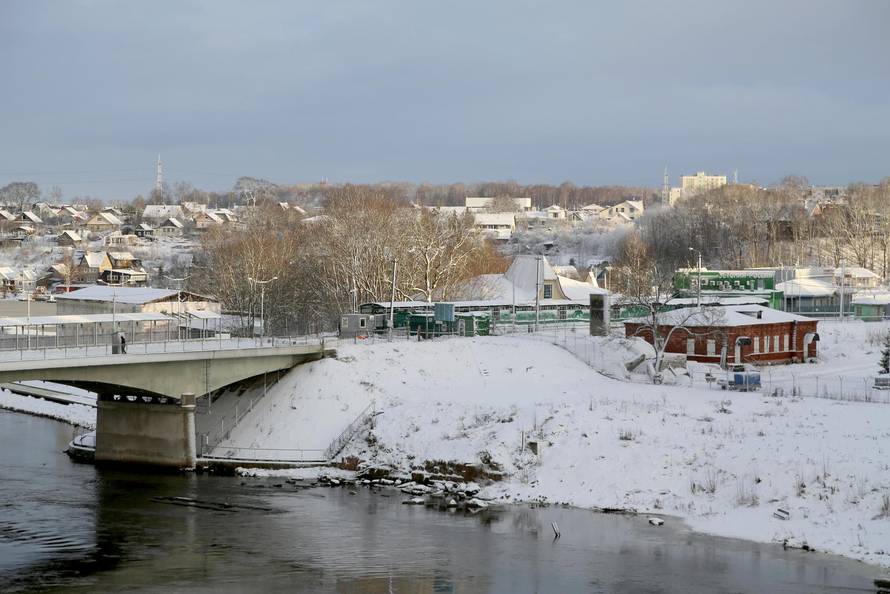 Estonian border with Russia