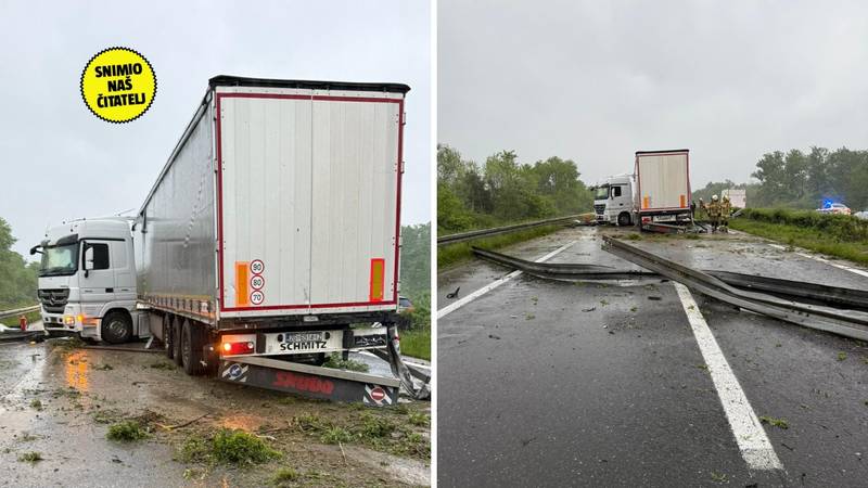 Kaos na A1: Kamionom probio ogradu, blokiran promet prema Karlovcu. Kolona 3 kilometra 15 dizajn bez naslova 2025 05 05t202137 728