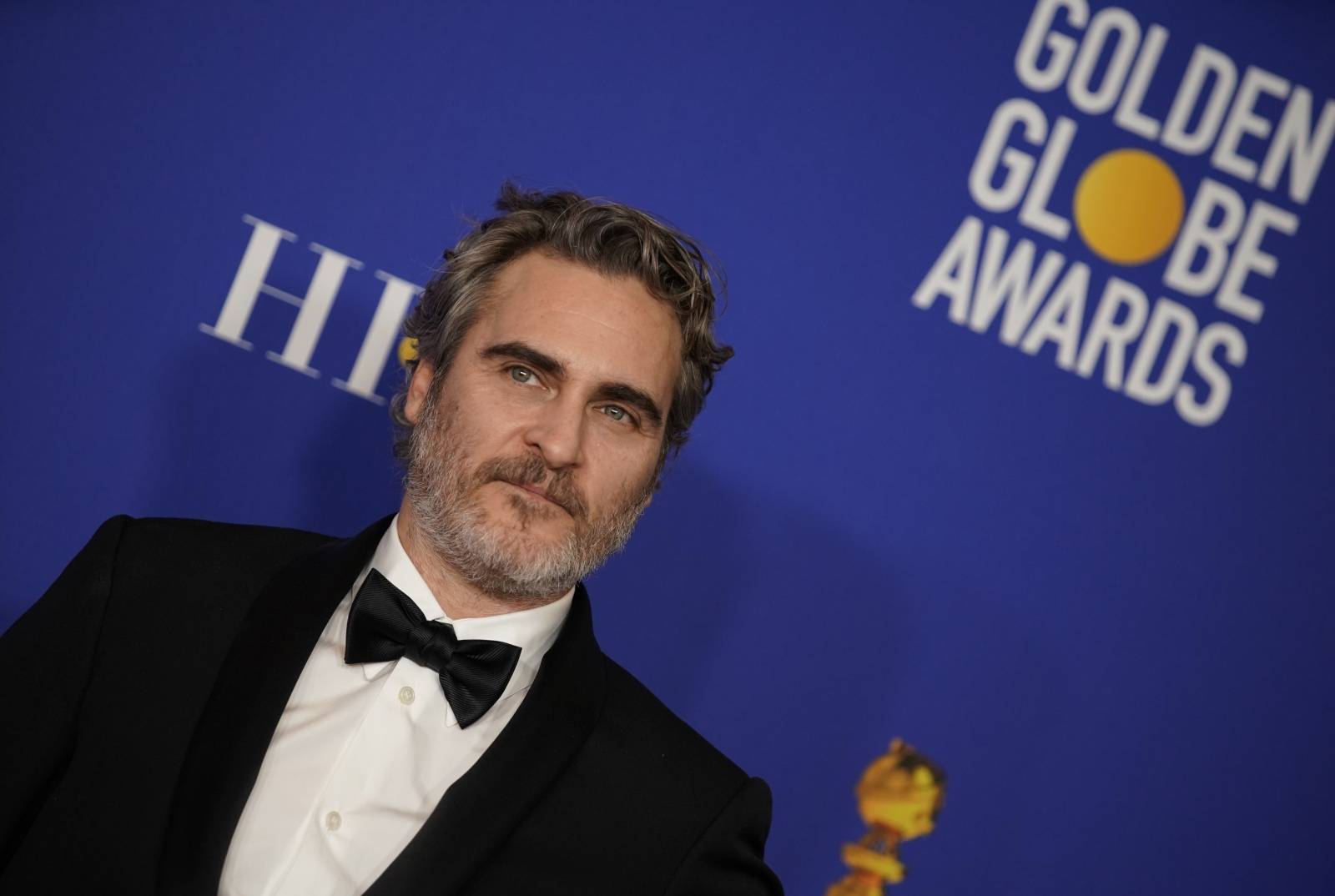 77th Golden Globe Awards - Photo Room - Beverly Hills, California, U.S., January 5, 2020 - Joaquin Phoenix poses backstage
