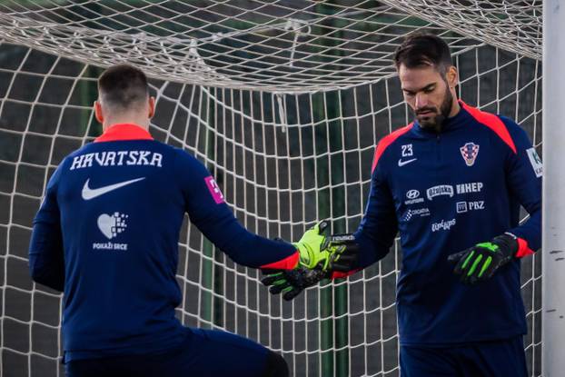 Trening hrvatske nogometne reprezentacije na splitskom Poljudu