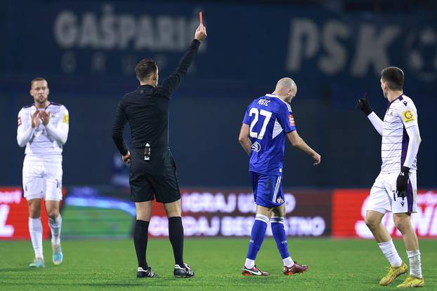 Zagreb: Josip Mišić u 81. minuti dobio crveni karton i odlazi s terena