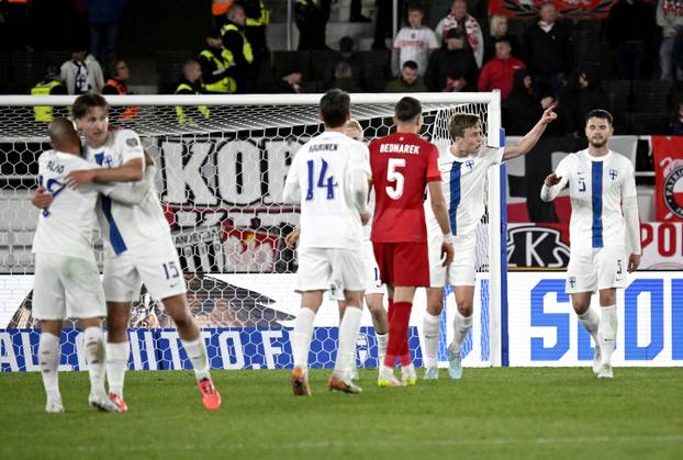 The fan collapsed at the Finland and Poland match. The medical teams of both teams revive him