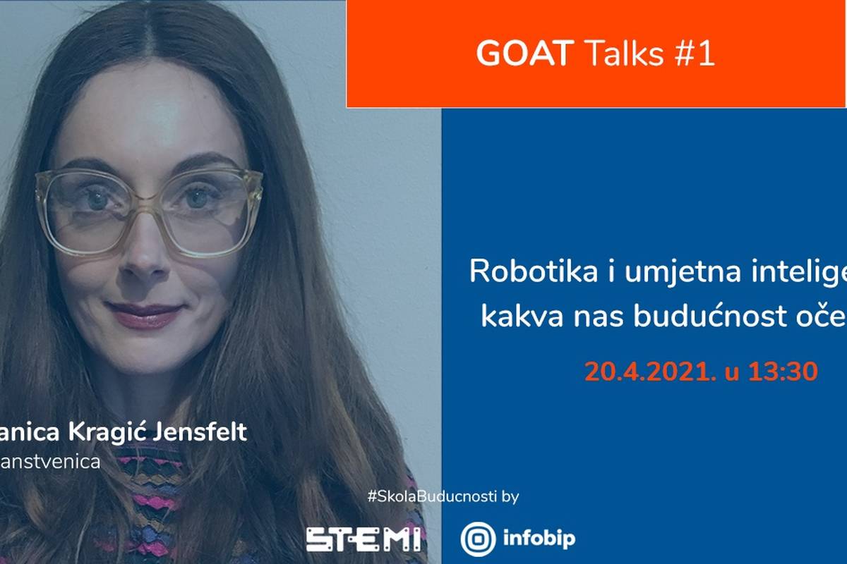Znanstvenica Danica Kragić Jensfelt govorit će o robotima samo za učenike u Hrvatskoj