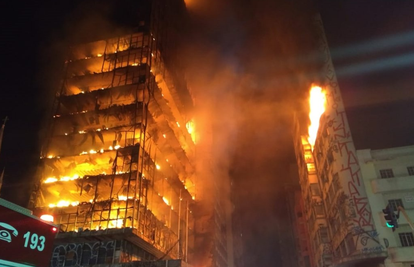 Veliki požar u Sao Paolu srušio zgradu: 'Ljudi vrište i bježe...'