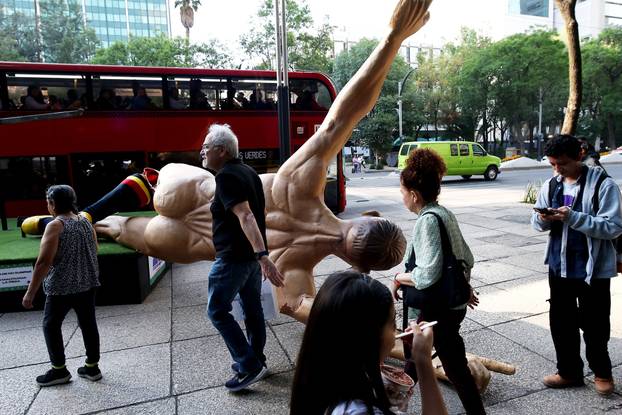 Attack on giant figures FIFA World Cup 2026