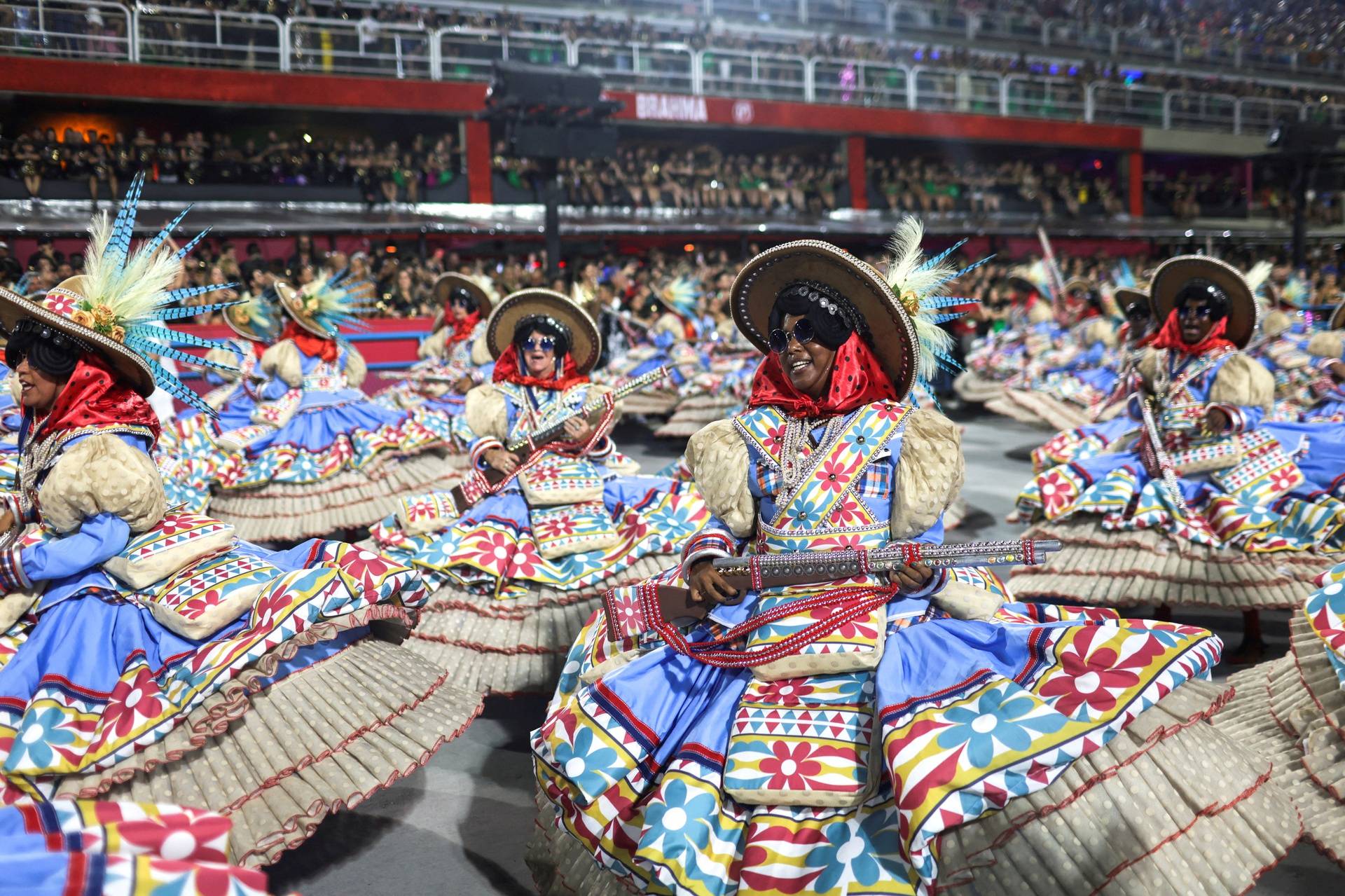 Carnival magic descends on Rio as second night of elite samba schools lights up the Sambadrome, in Rio de Janeiro