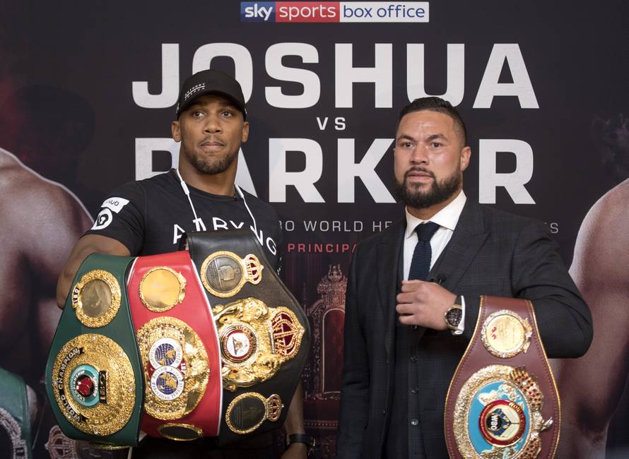Anthony Joshua and Joseph Parker Press Conference - Dorchester Hotel