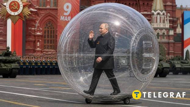 Putin mocked over parade drone fears