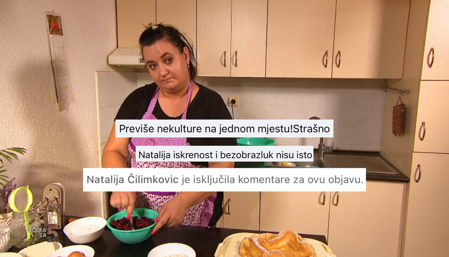 Natalija iz 'Večere' hvalila se jelima pa je napali: Bezobrazna si i nekulturna, sram me gledati