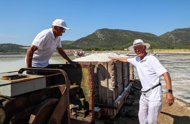 Berba soli u Stonskoj solani