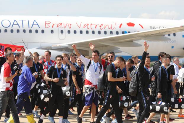 ARHIVA - 2018. Godišnjica dočeka Vatrenih nakon osvajanja srebrne medalje na SP-u u Rusiji