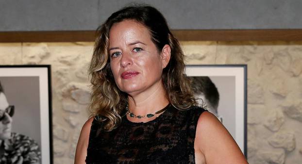 FILE PHOTO: Designer and model Jade Jagger poses during the inauguration of her exhibition "Don't take it personally" at Studio 57 gallery in Paris