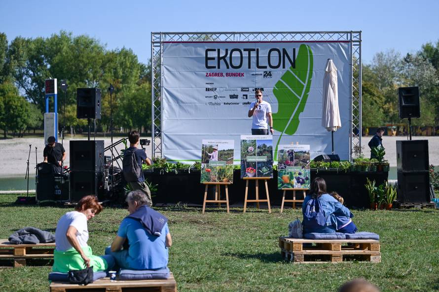 Zagreb:  Ekotlon na jezeru Bundek