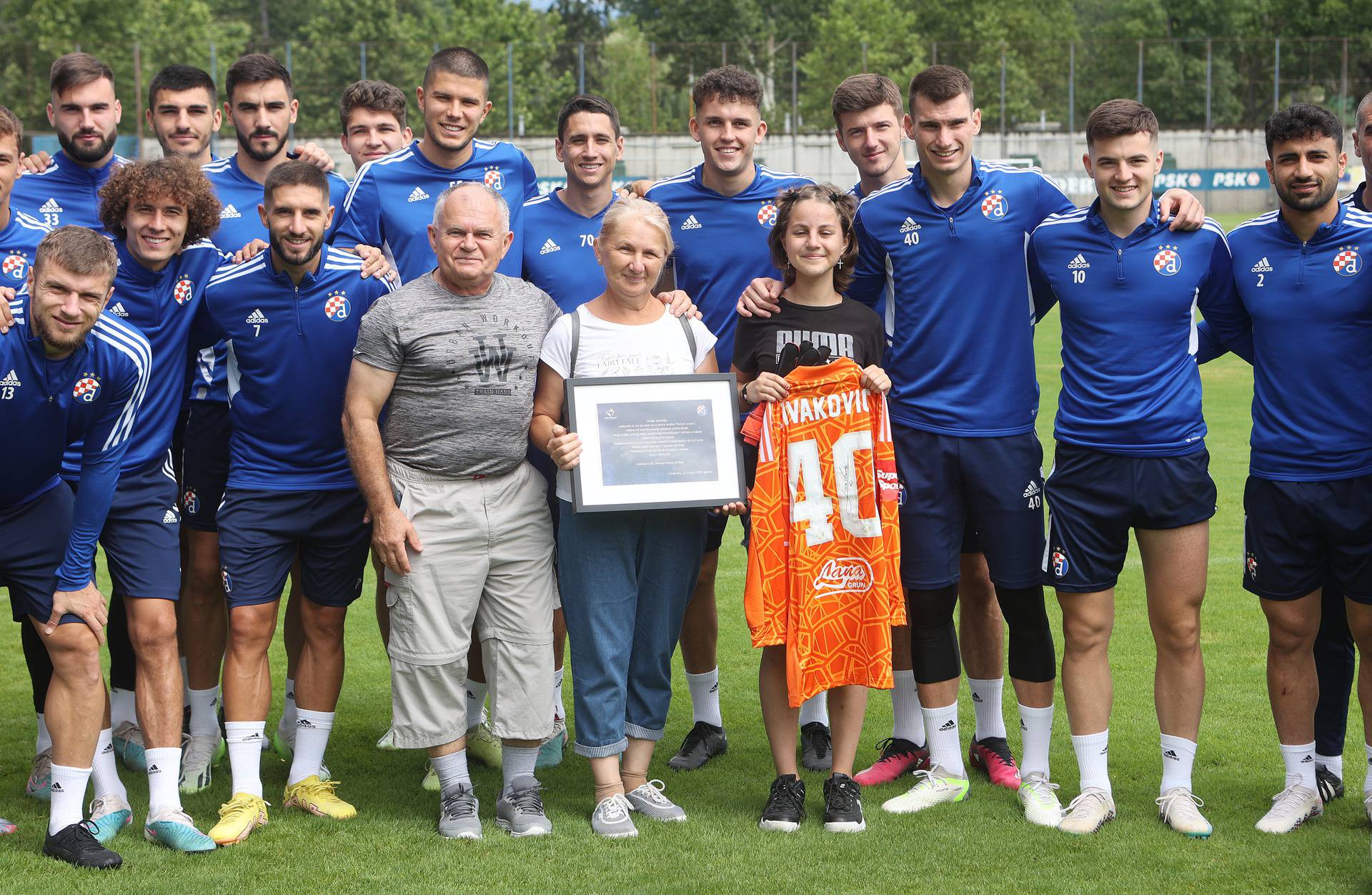 Zagreb: Djevojčica Antonija Bošnjak posjetila GNK Dinamo