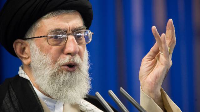 FILE PHOTO: FILE PHOTO: Iran's Supreme Leader Ayatollah Ali Khamenei speaks during Friday prayers in Tehran